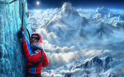 Mountain Climbing background