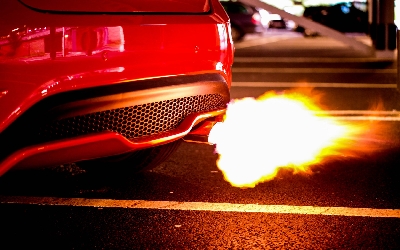 amazing exhaust flame background